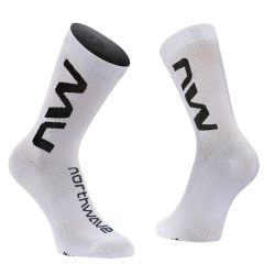 Northwave - sosete ciclism - Extreme Air - inaltime 17 cm - alb-negru