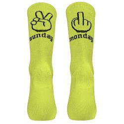 Northwave - sosete ciclism - Sunday Monday Sock - Yellow Fluo