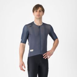 Castelli - tricou ciclism maneca scurta race fit - Unlimited Pro Jersey - 18-35 gr C - albastru | portocaliu