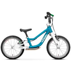 Bicicleta copii Woom 1 Go Plus cu roti 14" albastru Metallic Blue