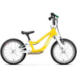 Bicicleta copii Woom 1 Go Plus cu roti 14" galben Vibrant Yellow