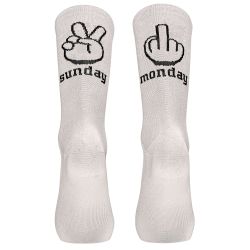 Northwave - sosete ciclism - Sunday Monday Sock - White