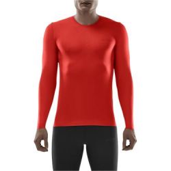 CEP - bluza cu maneca lunga - run ultralight shirt long sleeve - lava