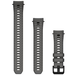 Garmin curea silicon cu latime de 20mm gri Charcoal - pentru Instinct E 40 mm