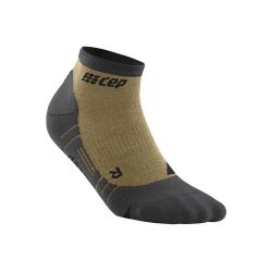 CEP - sosete compresie peste glezna - hiking light merino low-cut socks - sand | grey