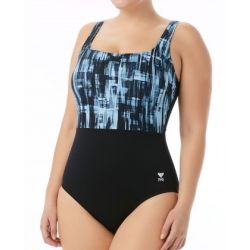 TYR - costum intreg - Tremiti Scoop Neck Controlfit - negru gri
