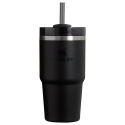 Stanley - termos tip sticla cu pai - Quencher H2.0 FlowState - Negru - 0.6L