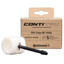 Continental - camera bicicleta TPU 28" - 25-622/35-622 - valva presta 60mm