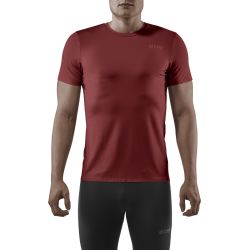 CEP - tricou tehnic - run shirt round neck short sleeve - dark red