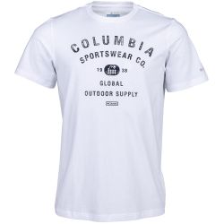 Columbia - Tricou Barbati Columbia Path Lake Graphic Tee II - alb