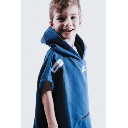 Z3R0D - prosop copii tip poncho - TRANSITION TOWEL KID - albastru navy