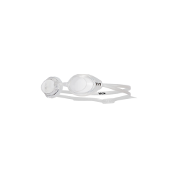 Ochelari înot TYR VECTA Racing Goggles - alb transparent | anti-aburire, rezistență superioară