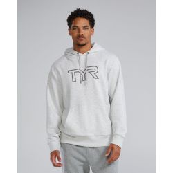 Hanorac unisex TYR Ultrasoft Big Logo Tech Hoodie - gri Ash Heather | confortabil