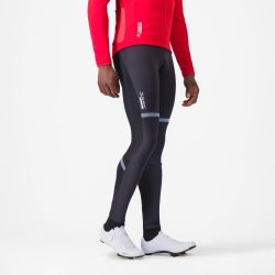 Pantaloni ciclism Castelli Polare 4 cu bretele | -5°C până la 5°C - negri
