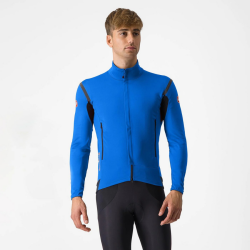 Jachetă ciclism Castelli Perfetto RoS 2 - azzurro italia/argintiu reflex | GORE-TEX