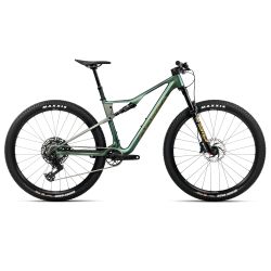 Orbea OIZ M21 (2026) - bicicletă MTB XC full suspension - Seaweed Carbon View (Gloss)  |  Spaceship Green (Matt)