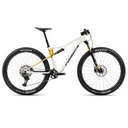 Orbea OIZ M10 (2026) - bicicletă MTB XC full suspension - Ivory White (Gloss)  |  Bumblebee Yellow (Matt)