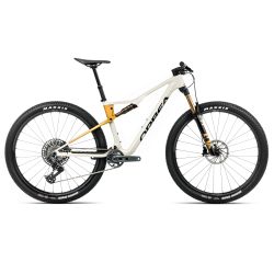 Orbea OIZ M10 AXS (2026) - bicicletă MTB XC full suspension - Ivory White (Gloss)  |  Bumblebee Yellow (Matt)