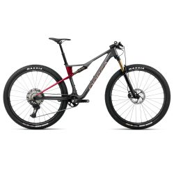 Orbea OIZ M-PRO (2026) - bicicletă MTB XC full suspension - Diamond Carbon View (Matt)  |  Cherry Red (Gloss)
