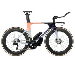 Orbea ORDU M10iLTD (2026) - bicicletă șosea triatlon - Halo Silver  |  Tanzanite  |  Orange Cloud (Gloss)