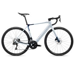 Orbea GAIN M30i (2026) - bicicletă electrică șosea - Halo Silver (Matt)  |  Blue Carbon View (Gloss)