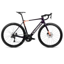 Orbea GAIN M20i (2026) - bicicletă electrică șosea - Fantasy Purple Carbon View (Gloss)  |  Orange Cloud (Matt)