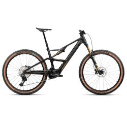 Orbea RISE SL M10 420W (2026) - bicicletă electrică eMTB Trail - Cosmic Carbon View  |  Golden Sand (Gloss)