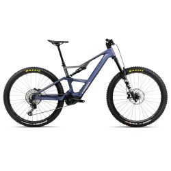 Orbea RISE LT M20 420W (2026) - bicicletă electrică eMTB Trail - Tanzanite Carbon View  |  Carbon Raw (Matt)