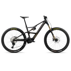 Orbea RISE LT M10 420W (2026) - bicicletă electrică eMTB Trail - Cosmic Carbon View  |  Golden Sand (Gloss)
