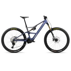 Orbea RISE LT M10 420W (2026) - bicicletă electrică eMTB Trail - Tanzanite Carbon View  |  Carbon Raw (Matt)