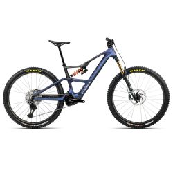 Orbea RISE LT M-TEAM 630W (2026) - bicicletă electrică eMTB Trail - Tanzanite Carbon View  |  Carbon Raw (Matt)
