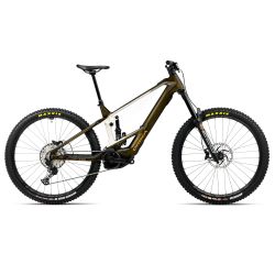 Orbea WILD Mullet M20 (2026) - bicicletă electrică eMTB Enduro - Caramel Carbon View (Gloss)  |  Cream White (Matt)