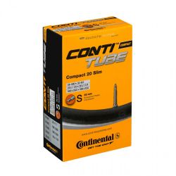 Camera bicicleta Continental Compact 20 Slim, 28/32-406/451, 20x1 1/8-1 1/4, S42