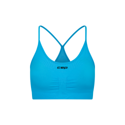 Bustieră alergare CEP Core Run Light Support Bra | susținere ușoară - light blue