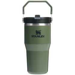 Stanley - termos tip sticla cu pai - IceFlow™ Flip Straw Tumbler - 0.6L - alb frost
