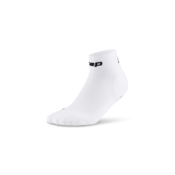Șosete compresie scurte CEP Run 5.0 - alb | femei alergare