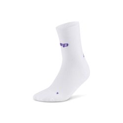 Șosete Compresie Alergare CEP Run Ultralight 4.0 Mid Cut - albe | Damă