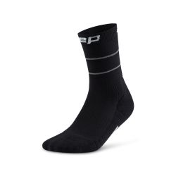 Șosete compresie CEP Pro Run Reflective 2.0 W mid cut - negru | alergare performanță
