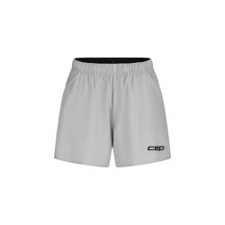 Pantaloni scurți alergare CEP Core Run Loose Fit femei - gri deschis | largi, rezistenți vânt