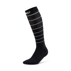 Șosete compresie alergare CEP Pro Run Reflective 2.0 - negru | vizibilitate