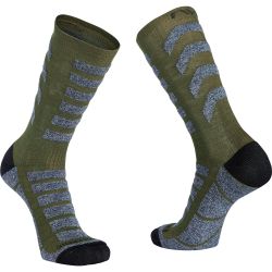 Șosete ciclism iarnă Northwave Husky Ceramic - verde | izolație ceramică