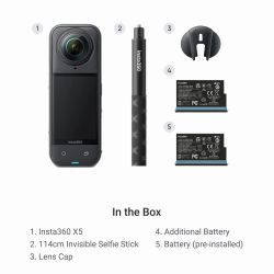 Insta360 X5 Camera Video Sport 8K 360° - Starter Bundle