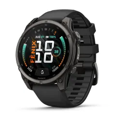 Garmin Fenix 9 AMOLED - 47 mm Titan DLC Carbon - Smartwatch Multisport Premium cu AMOLED