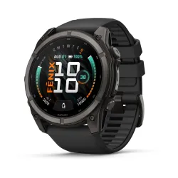 Garmin Fenix 9 AMOLED - 51 mm Titan DLC Carbon - Smartwatch Multisport Premium cu AMOLED