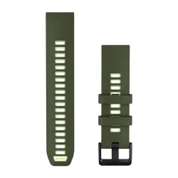 Garmin QuickFit 22 - curea silicon - verde Olive Drab I Citron