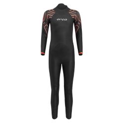 Orca - costum neopren ape deschise pentru copii Junior OpenWater Zeal Squad wetsuit - negru dungi portocalii