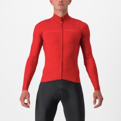 Tricou cu maneca lunga Castelli PRO Thermal Mid LS Rosu M