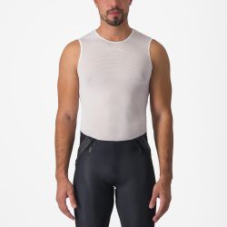 Castelli - bluza de corp fara maneci - Pro Mesh 2.0 Sleeveless - 15-28 gr C - alb
