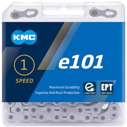Lant KMC E101 EPT Single-Speed 112 Zale Ebike Argintiu