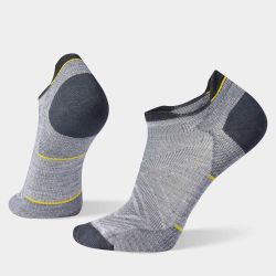 Șosete Merino alergare Smartwool Run - gri mediu | Low Ankle | Zero Cushion